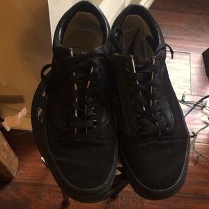 Van ladies black running shoe/ men unisex